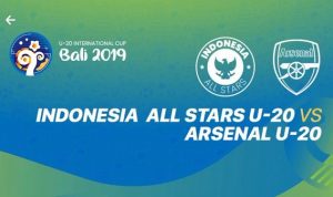 Jadwal Pertandingan Indonesia All Stars U-20 Lawan Arsenal U-20