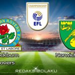 Prediksi Pertandingan Blackburn Rovers vs Norwich City 12 Desember 2020 - Championship